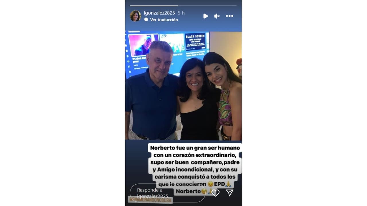 Lourdes González, quien se comprometió en 2022 con Norberto durante la emisión de Enamorándonos USA, le dedicó un mensaje.
