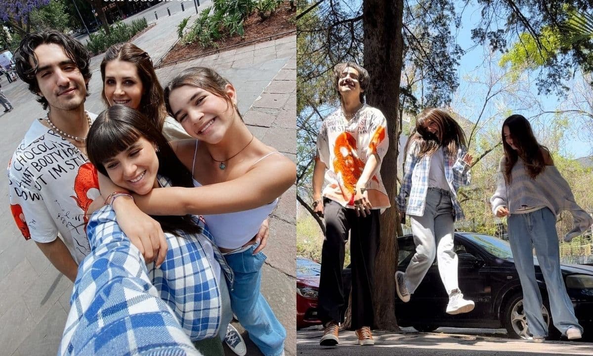 Los hijos de la actriz son idénticos a sus respectivos papás, Jorge Poza y Eduardo Santamarina