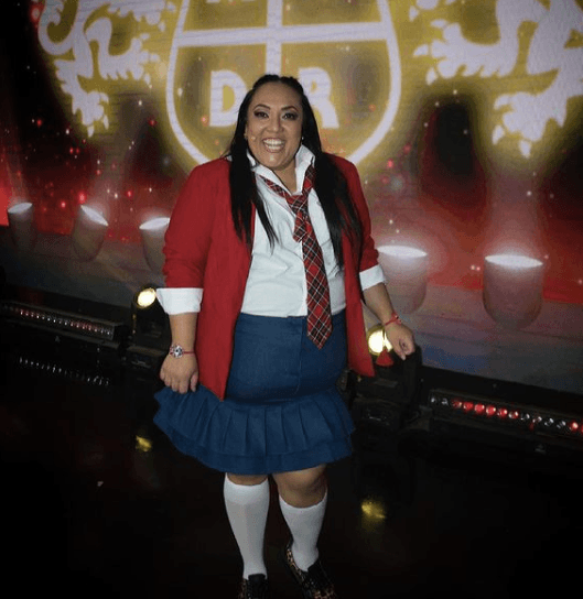 Michelle Rodríguez fue una de las integrantes más aplaudidas, pues además de conquistar con su gran sentido del humor, se dejó ver muy alegre con su uniforme de estudiante.