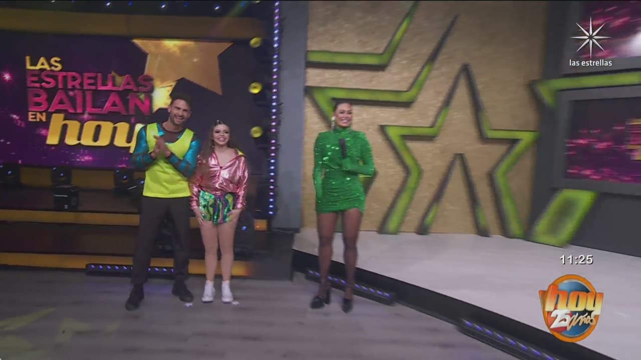 Así debutó Daniela Parra como bailarina en 'Las estrellas bailan en Hoy'.