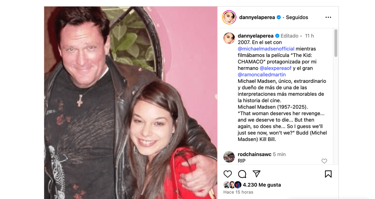 Actriz de Vecinos está de luto: llora la muerte de famoso actor y publica devastadora foto
