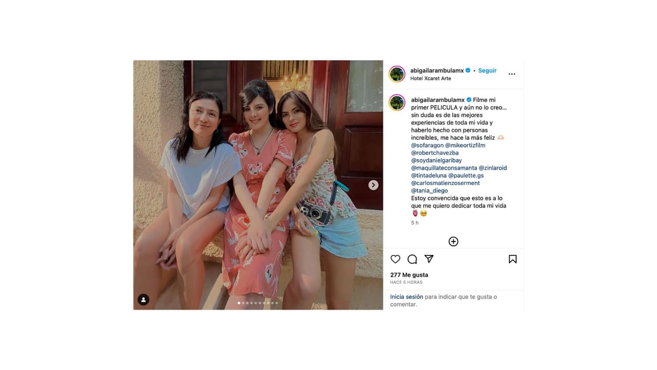 Abigail Arámbula debutará en el cine junto a Sofía Aragón.