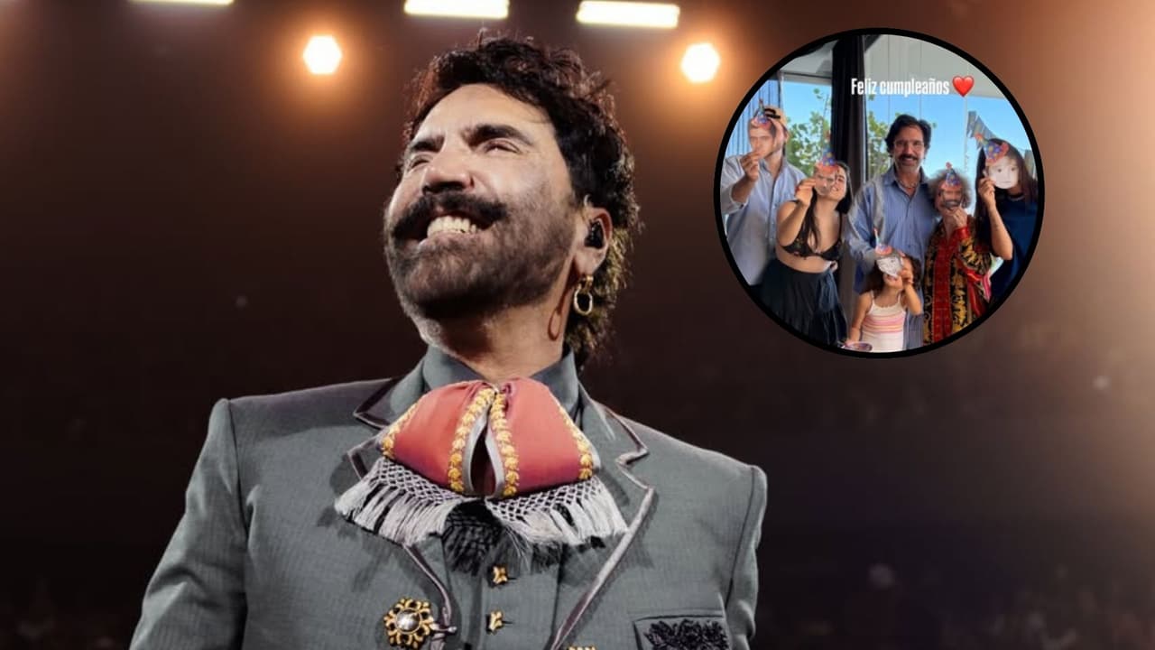 Así felicitaron a Alejandro Fernández sus hijos y su novia Karla Laveaga en su cumpleaños