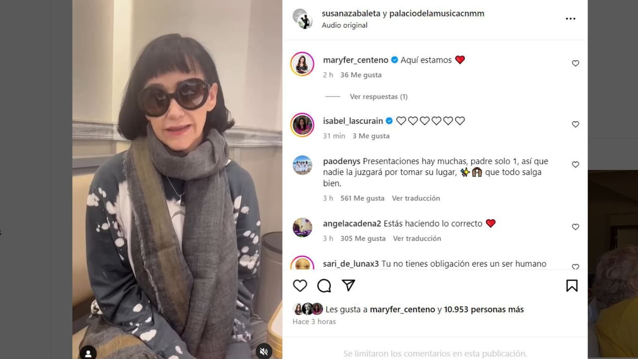 Muere papá de Susana Zabaleta.