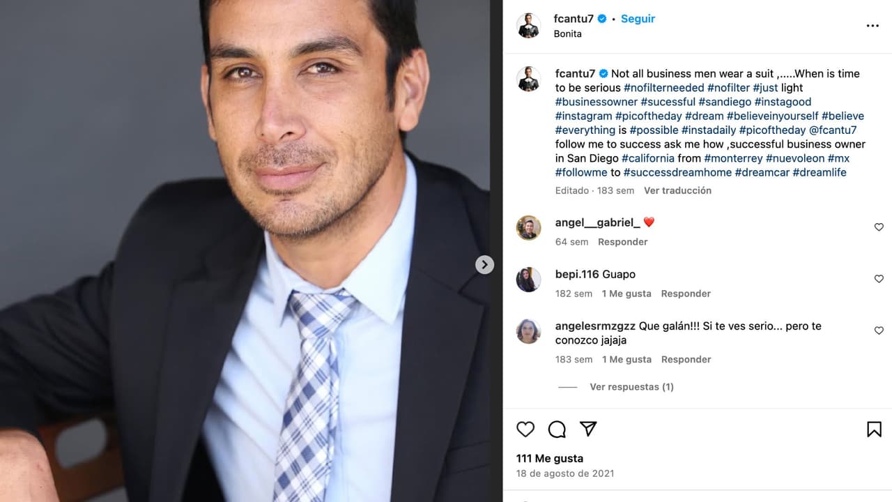 Francisco Cantú afirma haber tenido un romance con Alicia Villarreal.