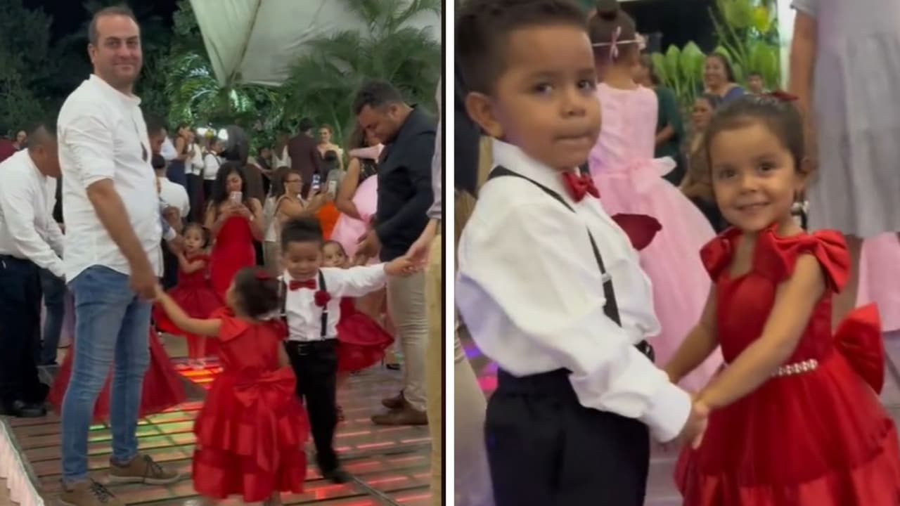 Niña deja bailando solo a su papá por irse a bailar con un amigo: video divierte a TikTok
