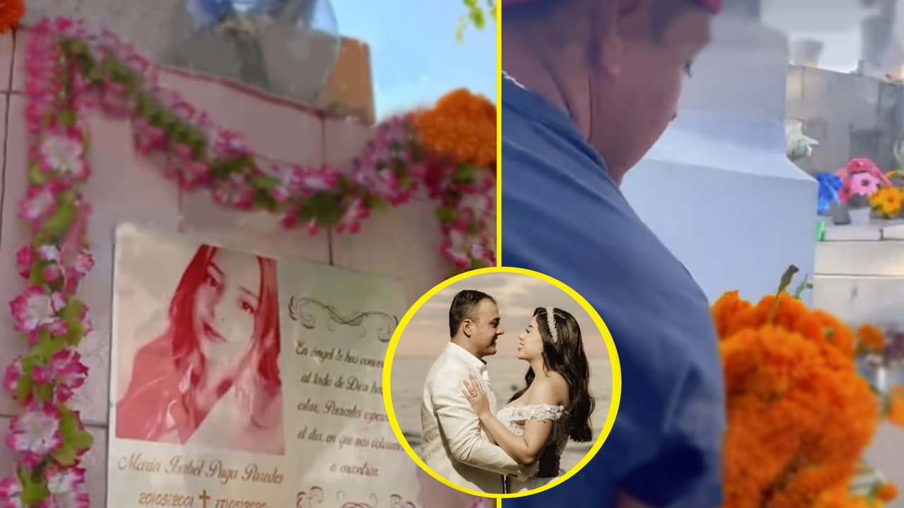 Mujer acompaña a su esposo al panteón para 'ver' a su exnovia y el video conmueve a TikTok: "Ella nos unió"