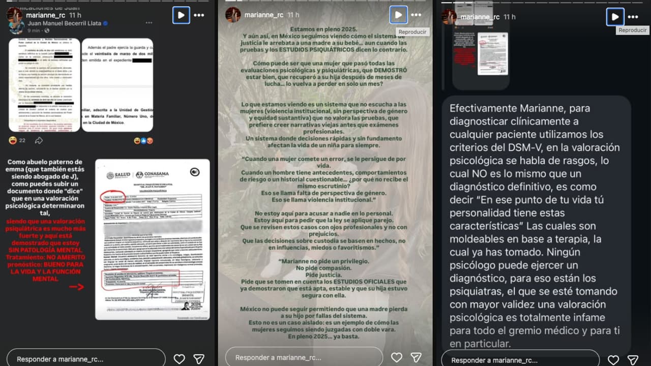 Marianne Gonzaga asegura que su expareja José Said quiere quitarle la custodia de su hija Emma