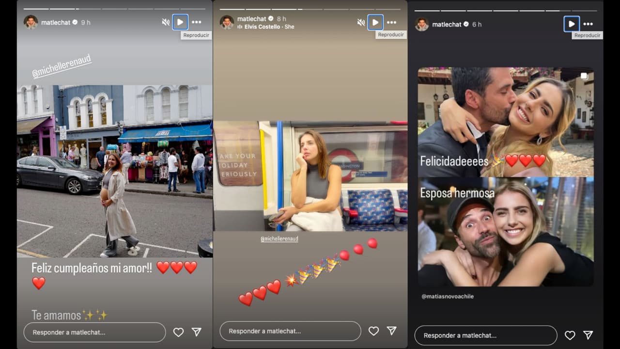 Matías Novoa dedica emotivo mensaje a Michelle Renaud por su cumpleaños