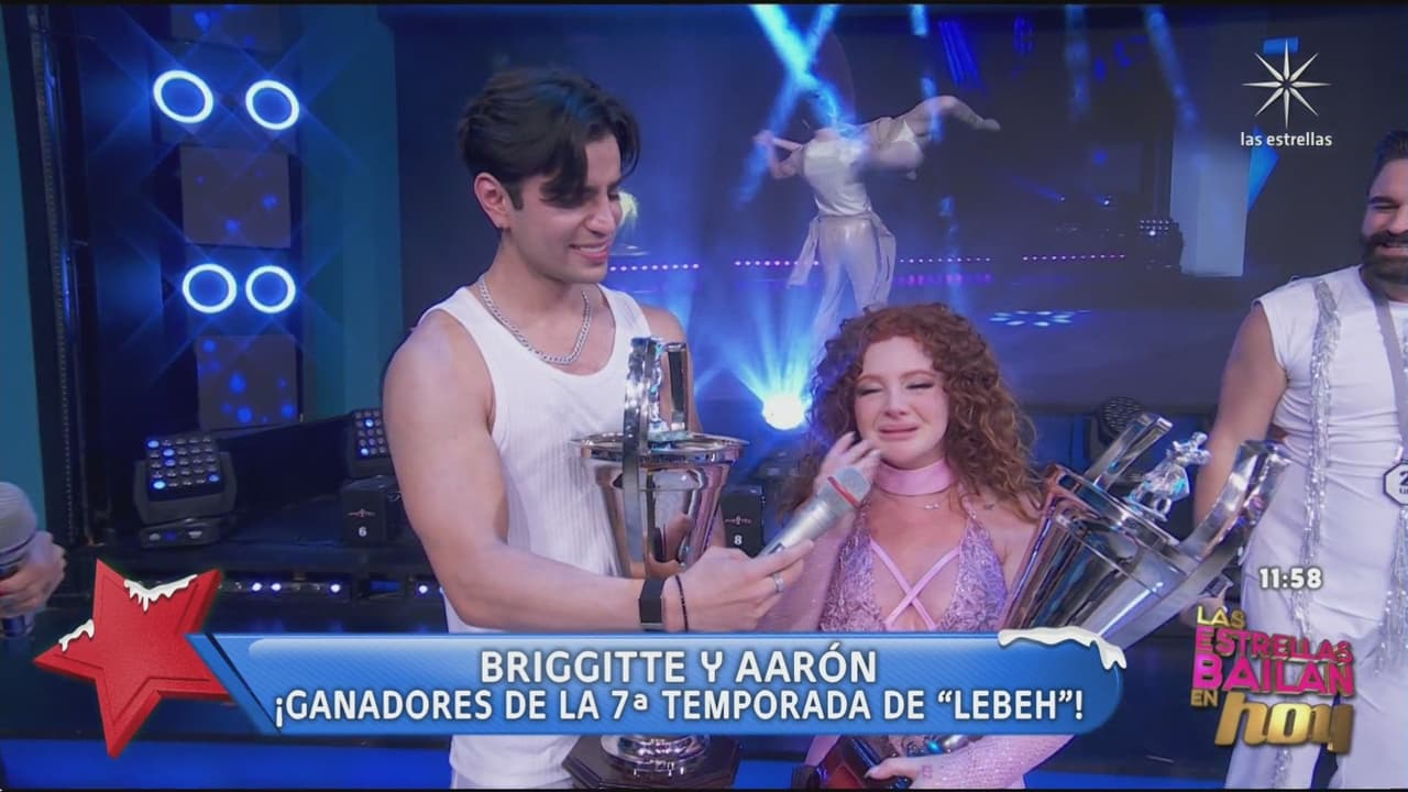 Briggitte y Aarón los grandes ganadores de Las Estrellas bailan en Hoy.