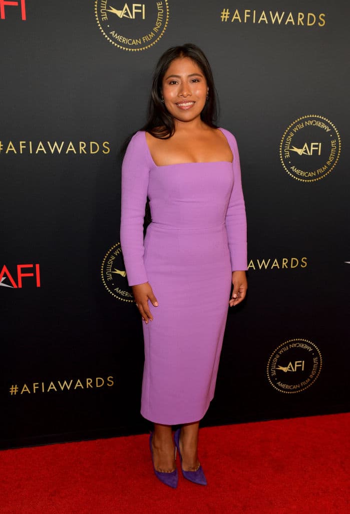 Yalitza Aparicio en la alfombra roja de los AFI Awards
