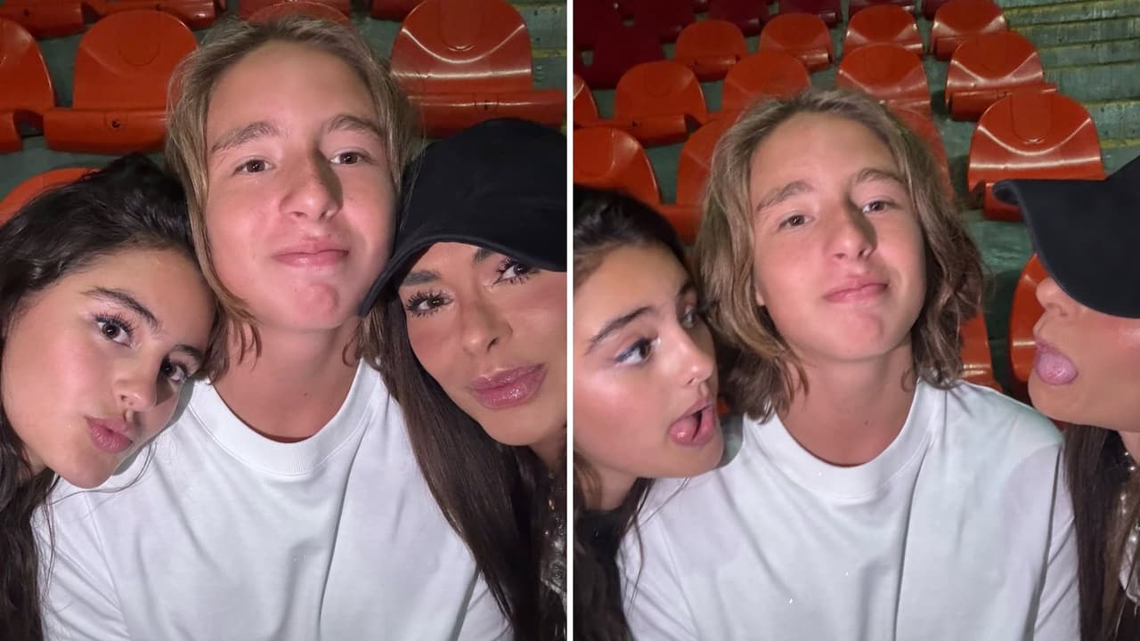 Galilea Montijo, su hijo Mateo y la actriz Tania Nicole Chávez.