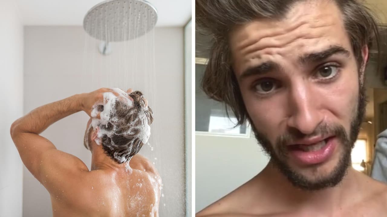 Hombre causa polémica al afirmar que lleva 295 días sin usar shampoo: así luce su cabello