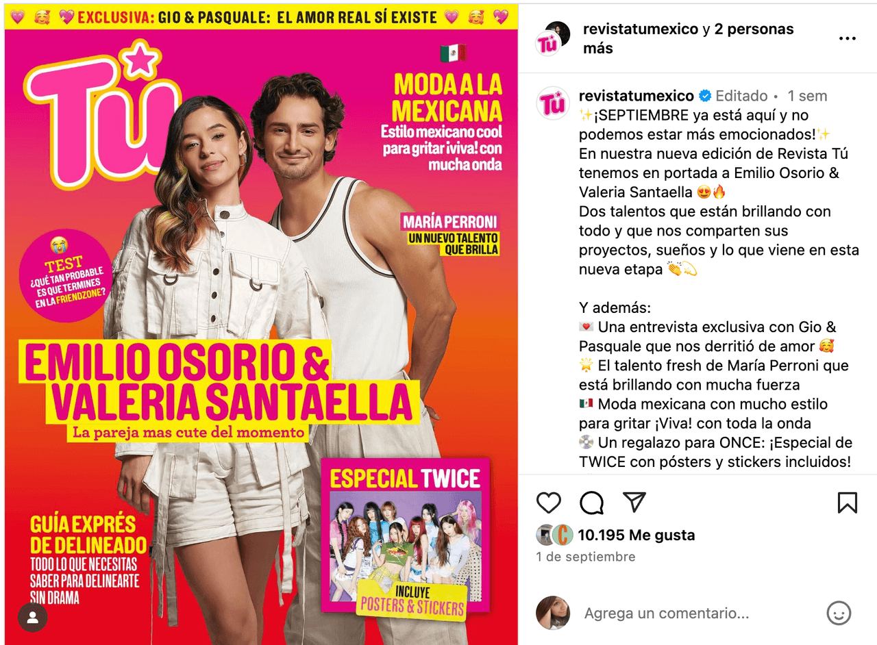 Emilio Osorio y Valeria Santaella.