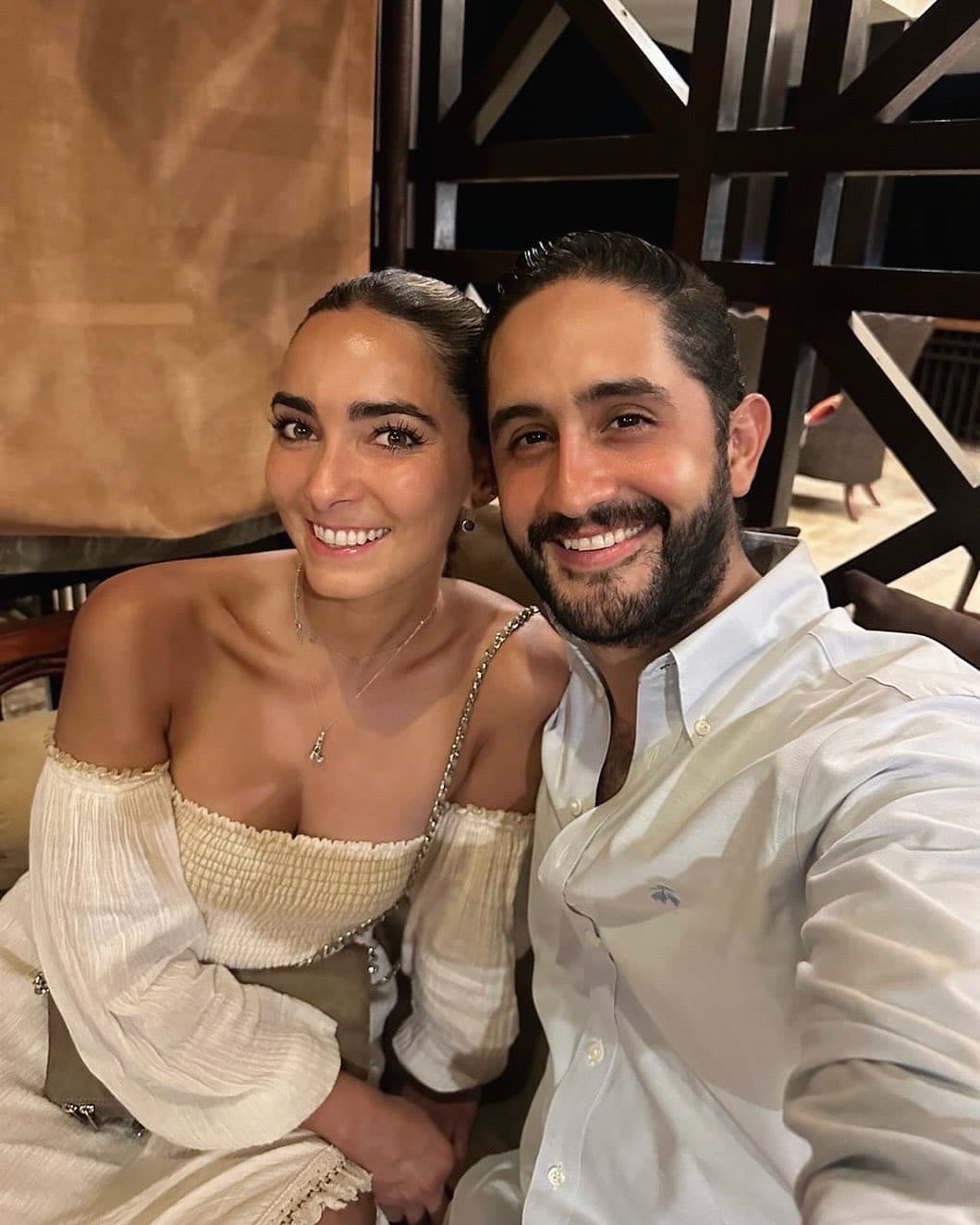 Diego Herrera y su prometida