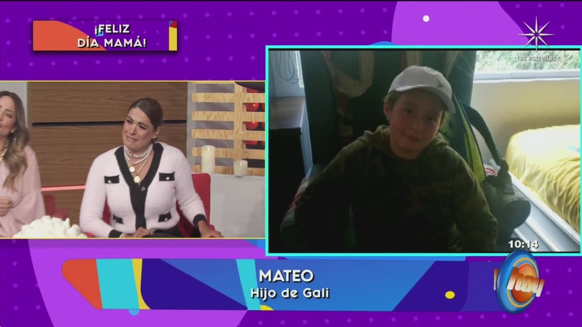 Hijo de Galilea Montijo se dejó ver como nunca en televisión