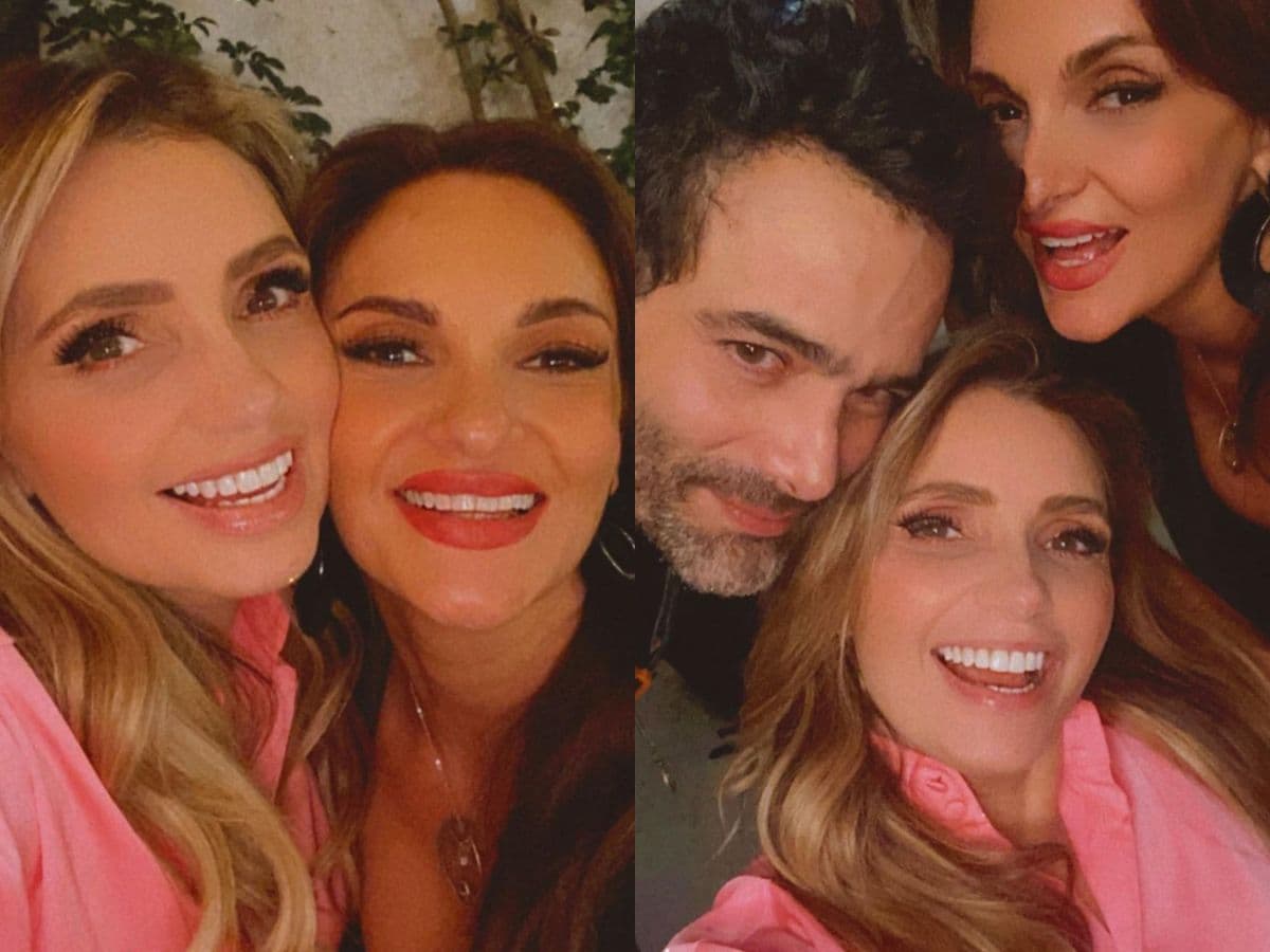 Angélica Rivera con Mariana Seoane y Luis Roberto Guzmán.