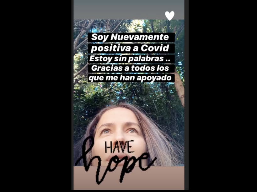 Danna García da positivo a la prueba de coronavirus por tercera vez.