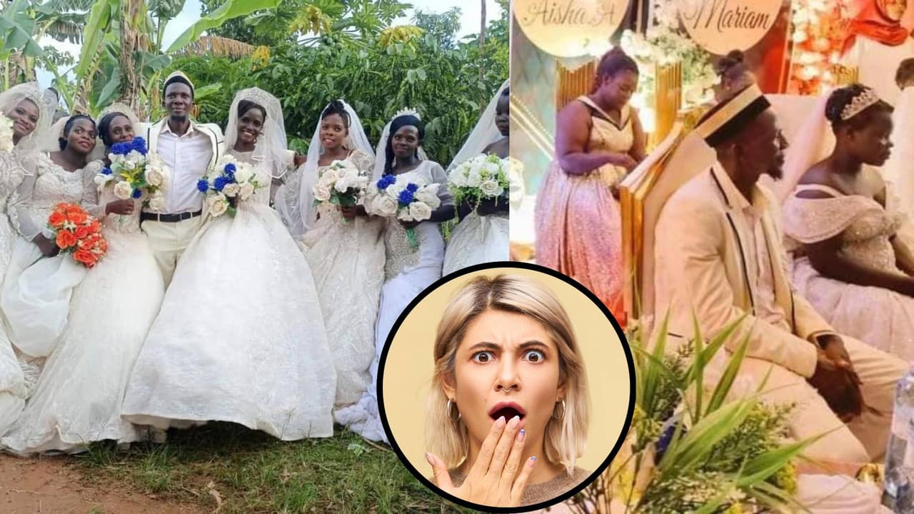 Hombre se casa con 7 mujeres en Uganda; dos de ellas son hermanas