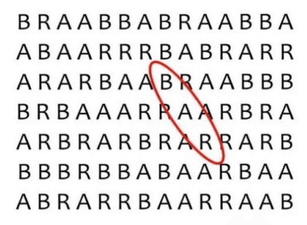 Aquí se encontraba la palabra "BAR".