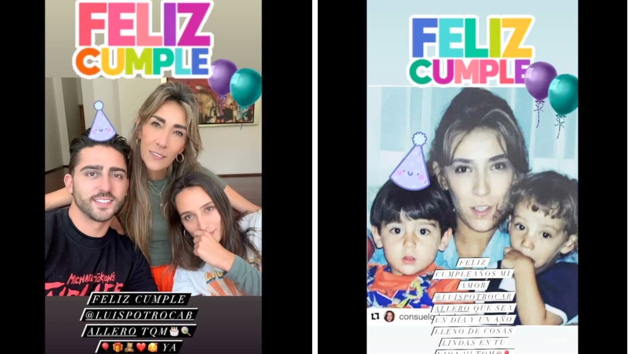 Potro recreó una foto de su infancia junto a su madre y su hermana