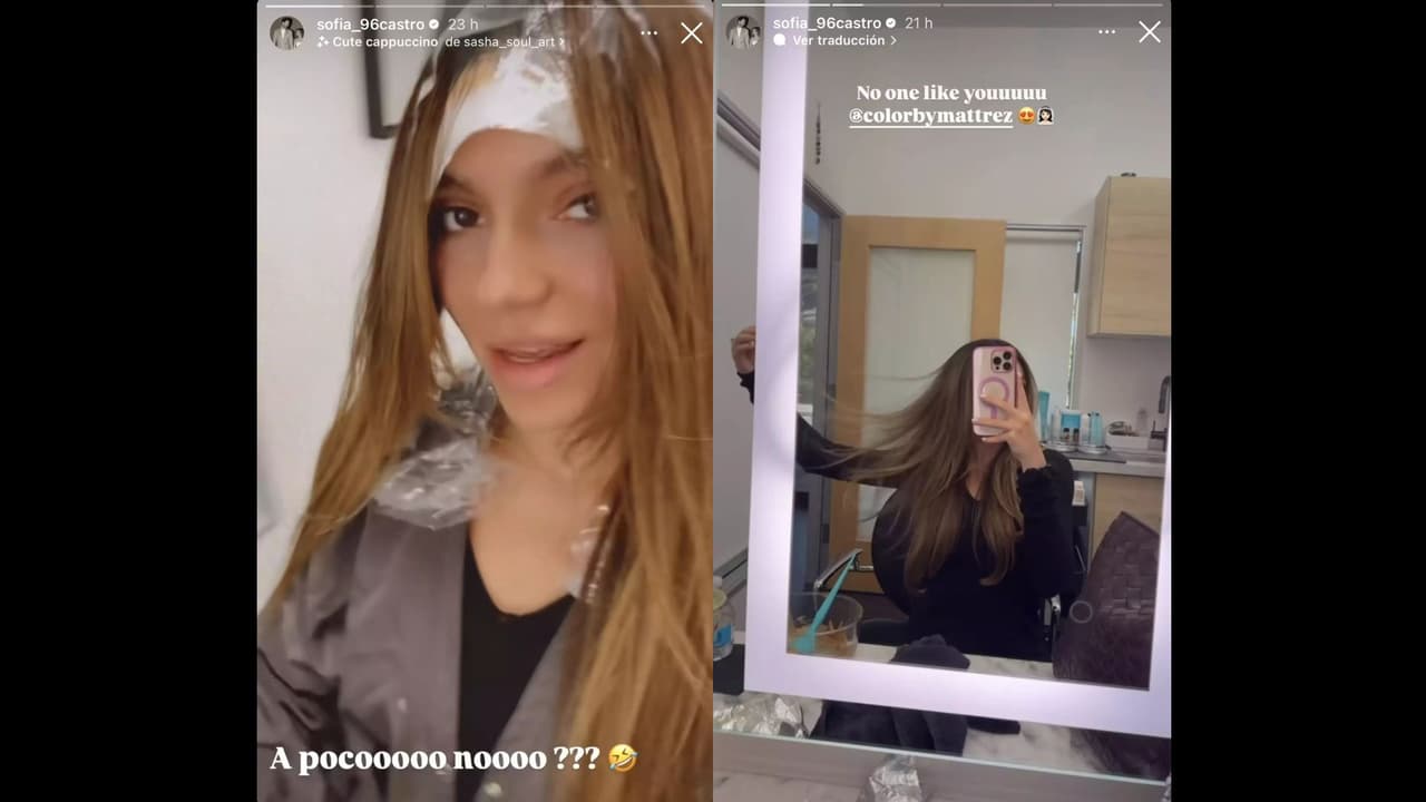 Sofía Castrol cambia de look a días de celebrar su boda religiosa