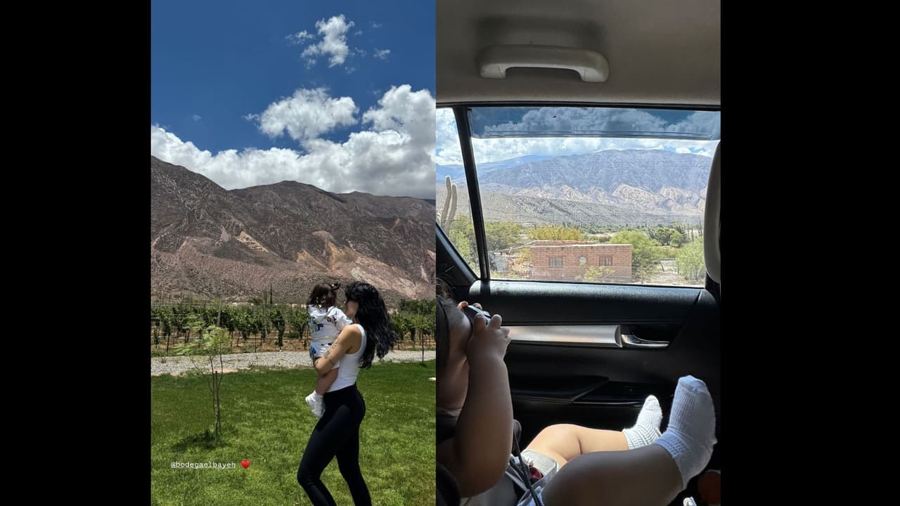 Cazzu presume viaje junto a su hija Inti en Instagram