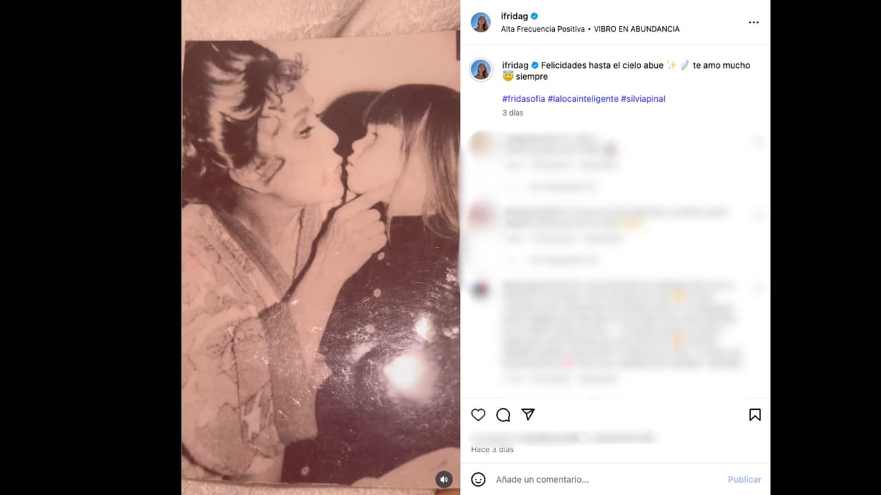 Frida Sofía dedica emotivo mensaje a su abuela Silvia Pinal en Instagram