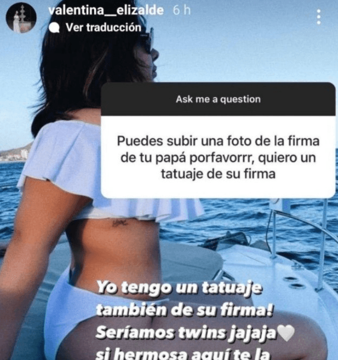 Valentina Elizalde.