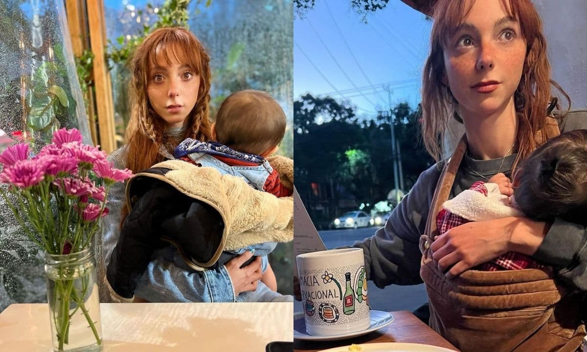 La conductora compartió varias fotografías de su primogénita