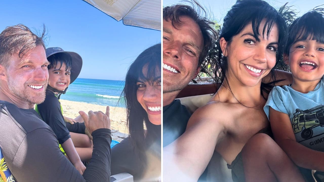 África Zavala, León Peraza y su hijo León