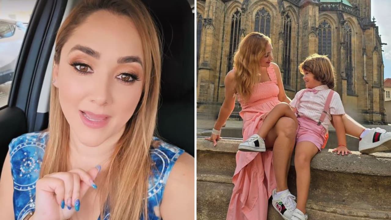 Sherlyn responde tajante a las “metichongas” que la acusan de pintar el cabello de André: “Mi hijo es perfecto”