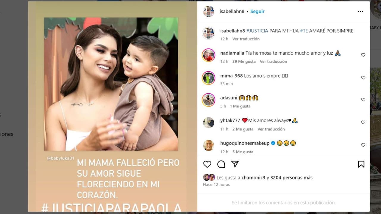 Paola Salcedo y su hijo Luka.