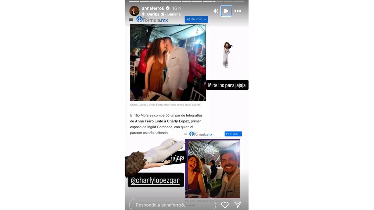 Fotos de la supuesta relación entre Anna Ferro y Charly López.