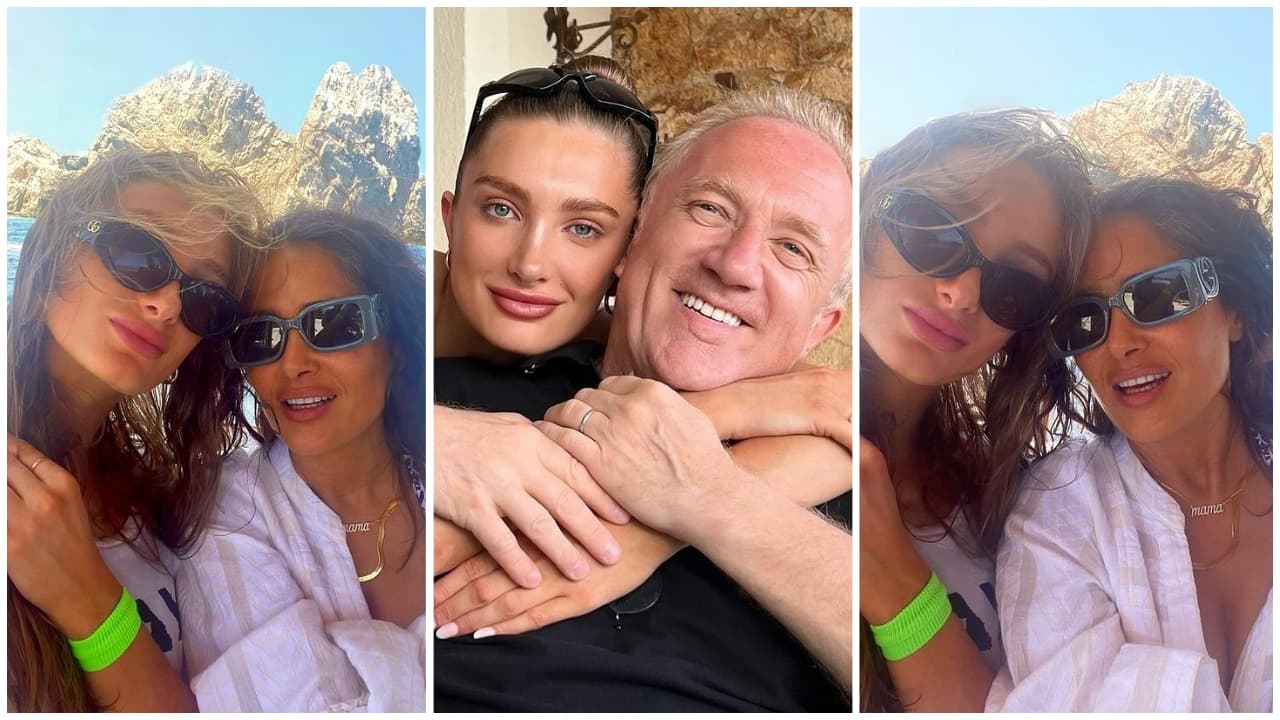 Salma Hayek felicita a su hijastra Mathilde