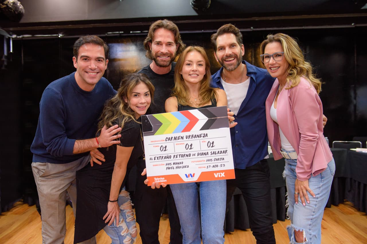Angelique Boyer y Sebastián Rulli inician grabaciones dela nueva versión de 'El extraño retorno de Diana Salazar'