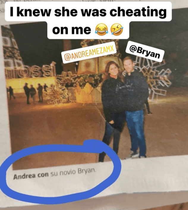 Ryan Antonio es el novio de Andrea Meza.