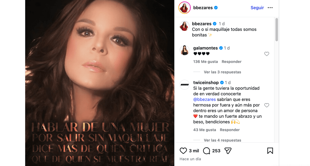 Brenda Bezares impacta por cómo se ve sin maquillaje; tras fuertes críticas, su hijo no se calla más y la defiende