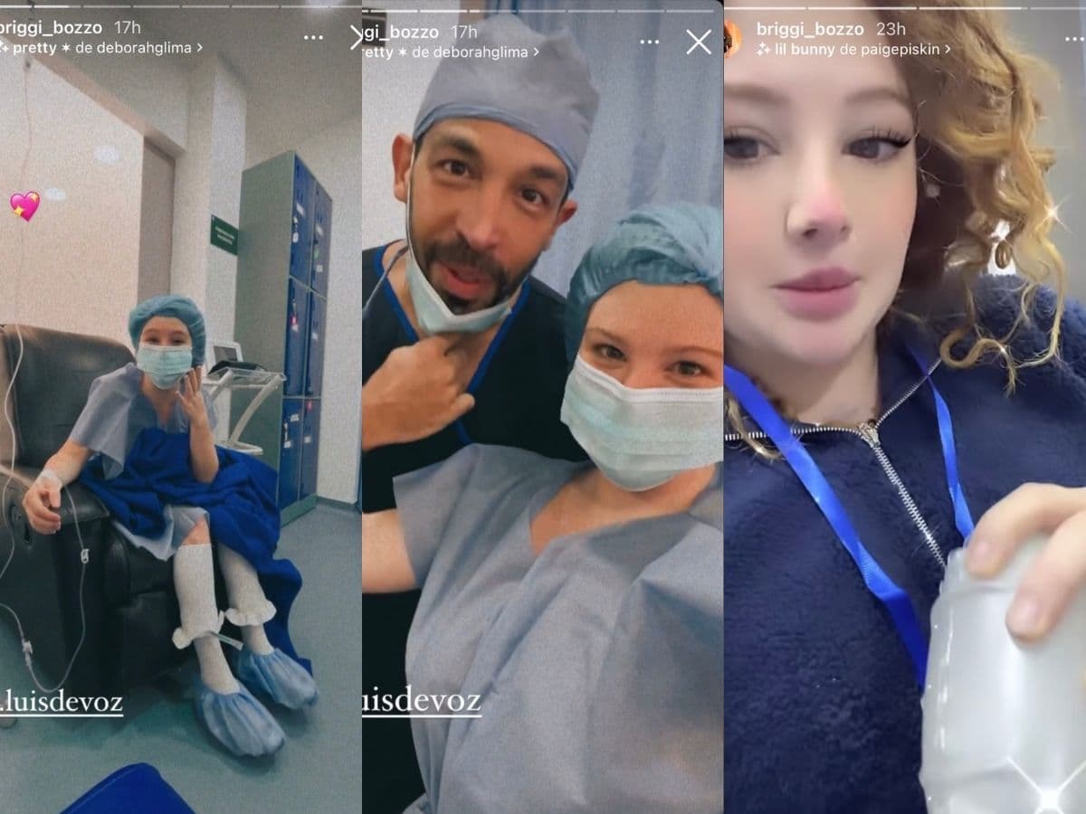 Briggitte Bozzo anuncia, desde el hospital, que se sometió a nueva cirugía plástica.
