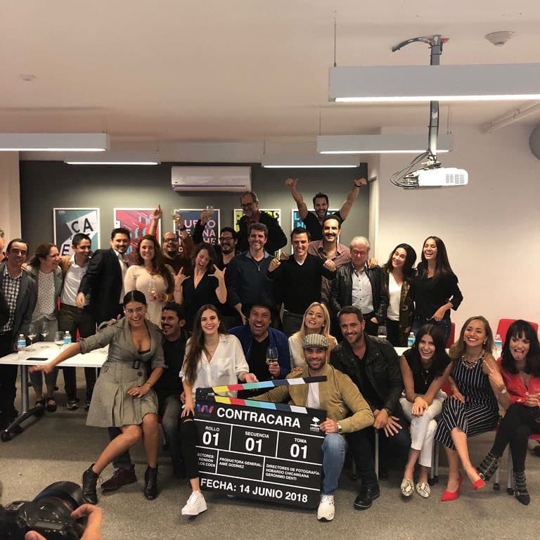 El elenco de 'Contracara' se reunió para arrancar grabaciones