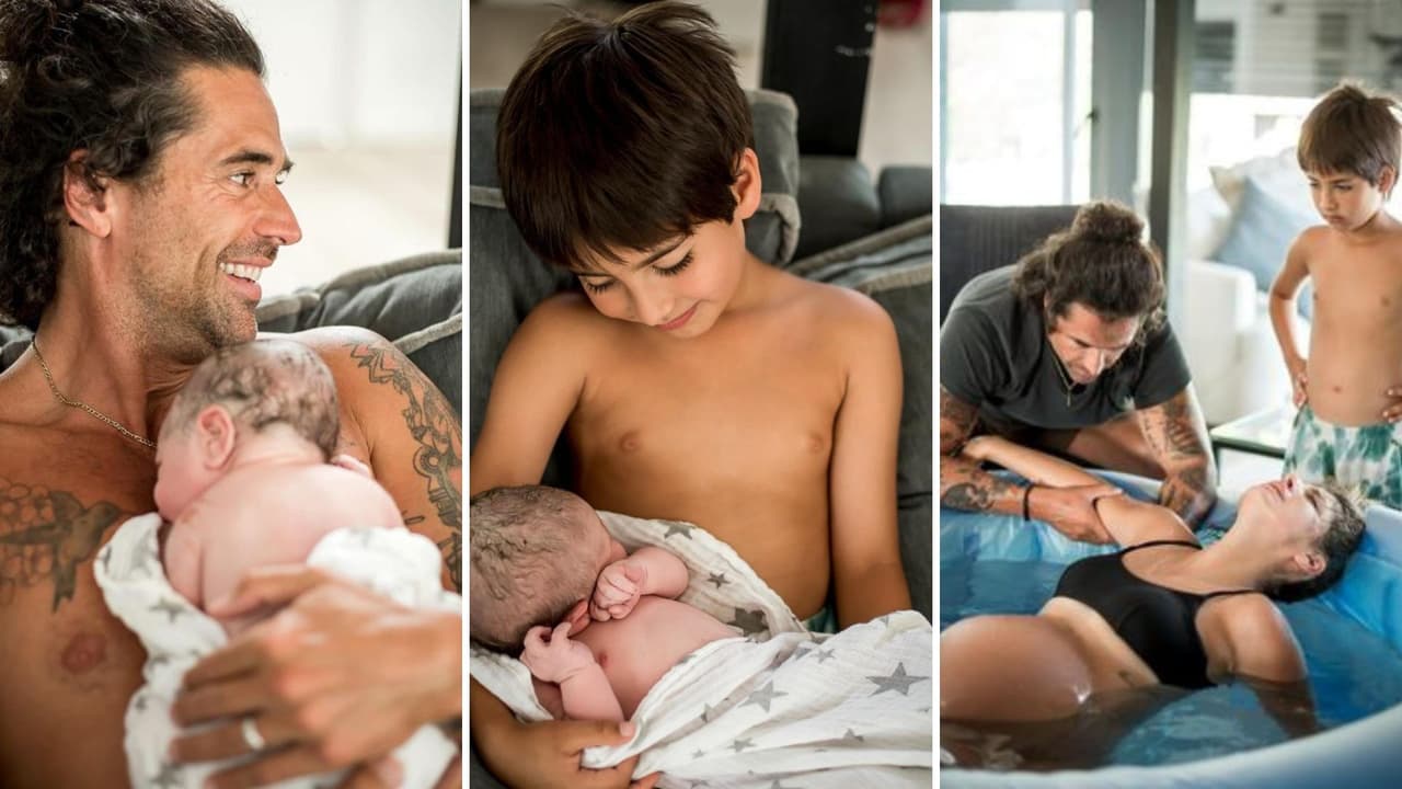 Marcelo estuvo presente en el nacimiento de su hermano Milo.