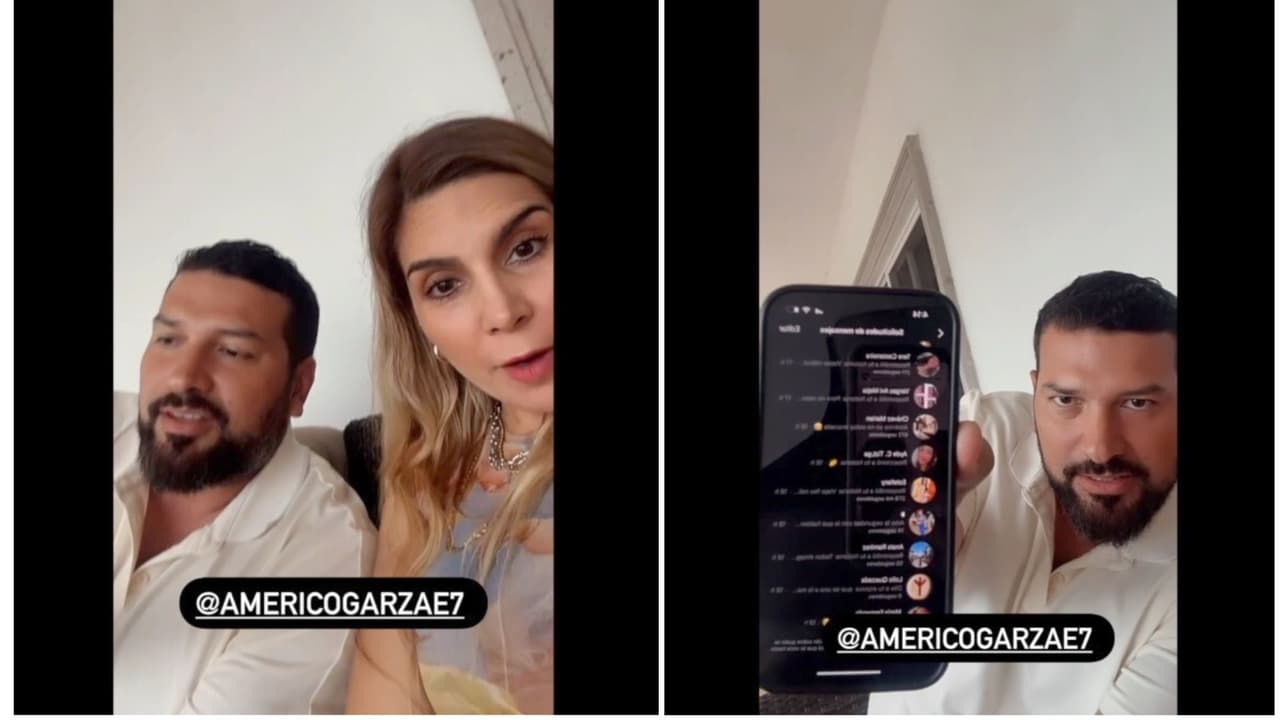 En compañía de su esposo, Karla Panini muestra que no hubo infidelidad