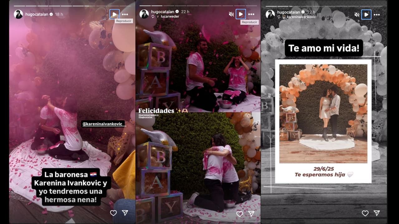 Hugo Catalán y su prometida revelan que tendrán una niña