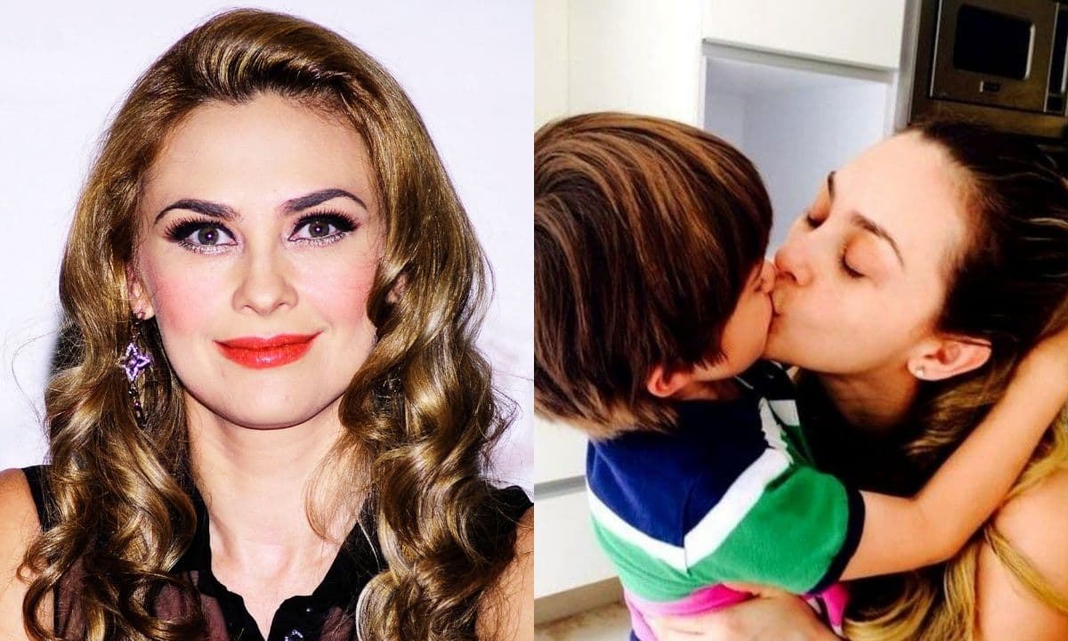 La actriz dejó ver al hijo menor que procreó con Luis Miguel