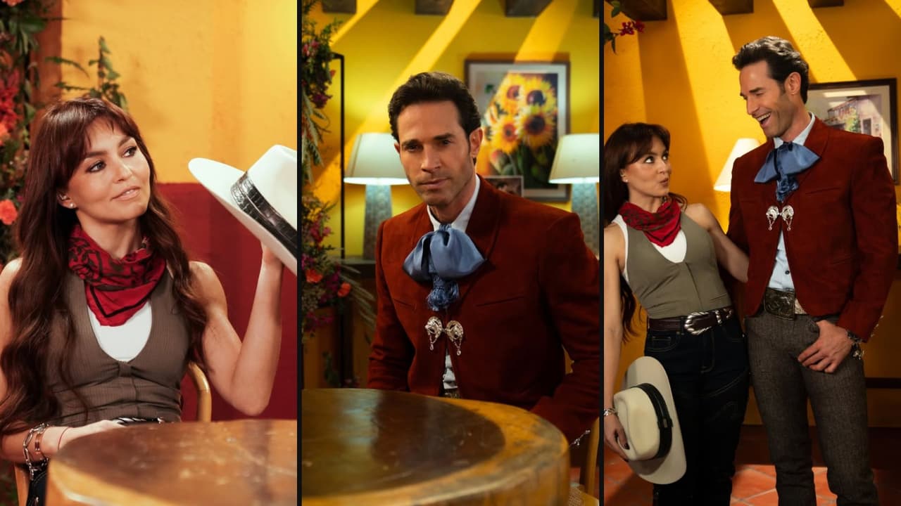 Así fue el reencuentro entre Renato Tirado y Doménica Montero para la presentación de la telenovela 'Mi Rival'