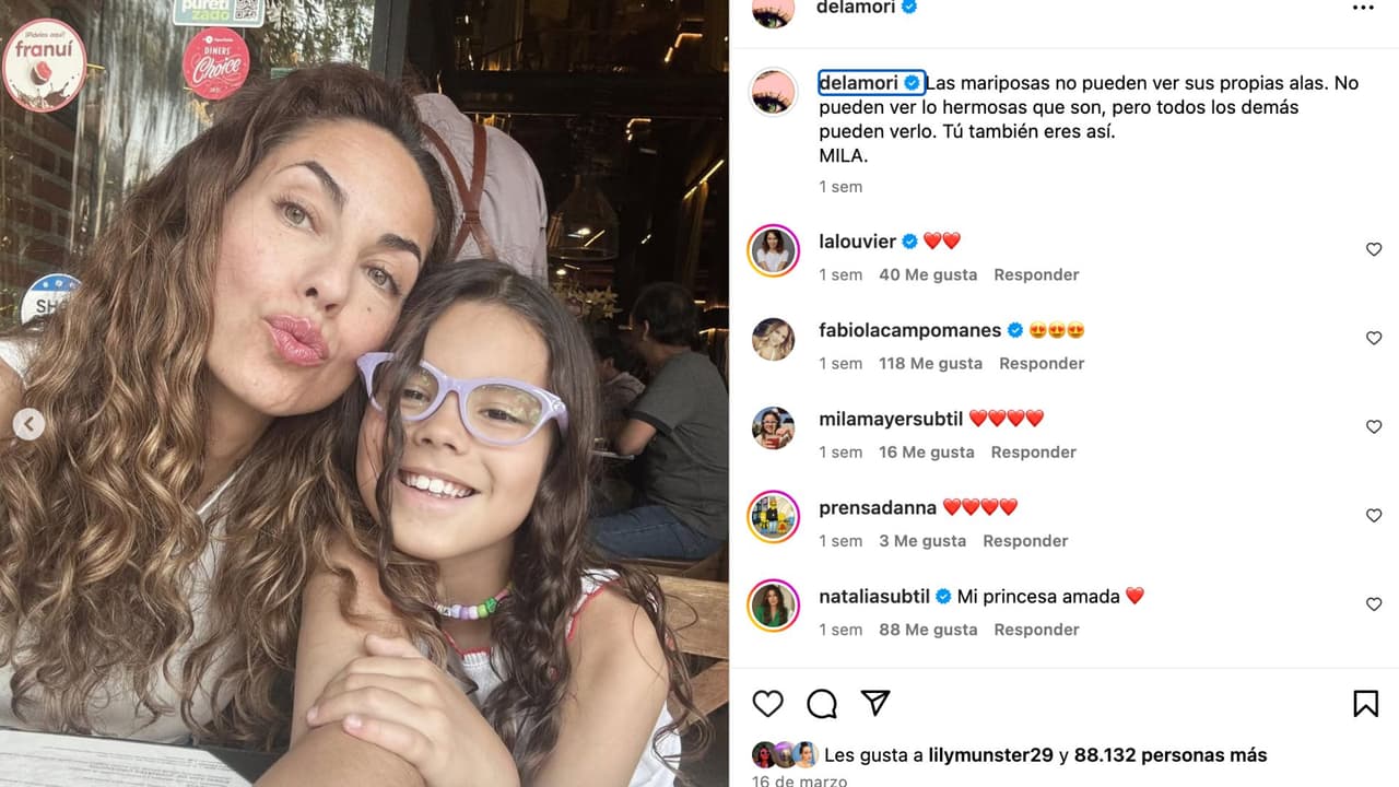 Mila, nieta de Bárbara Mori y Sergio Mayer.