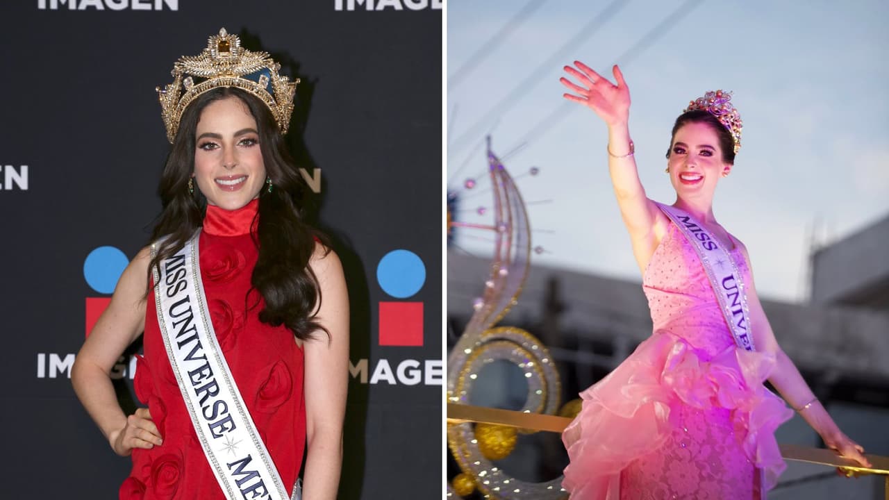 Fátima Bosch llega a México tras triunfo en Miss Universo y la bajan de carro alegórico