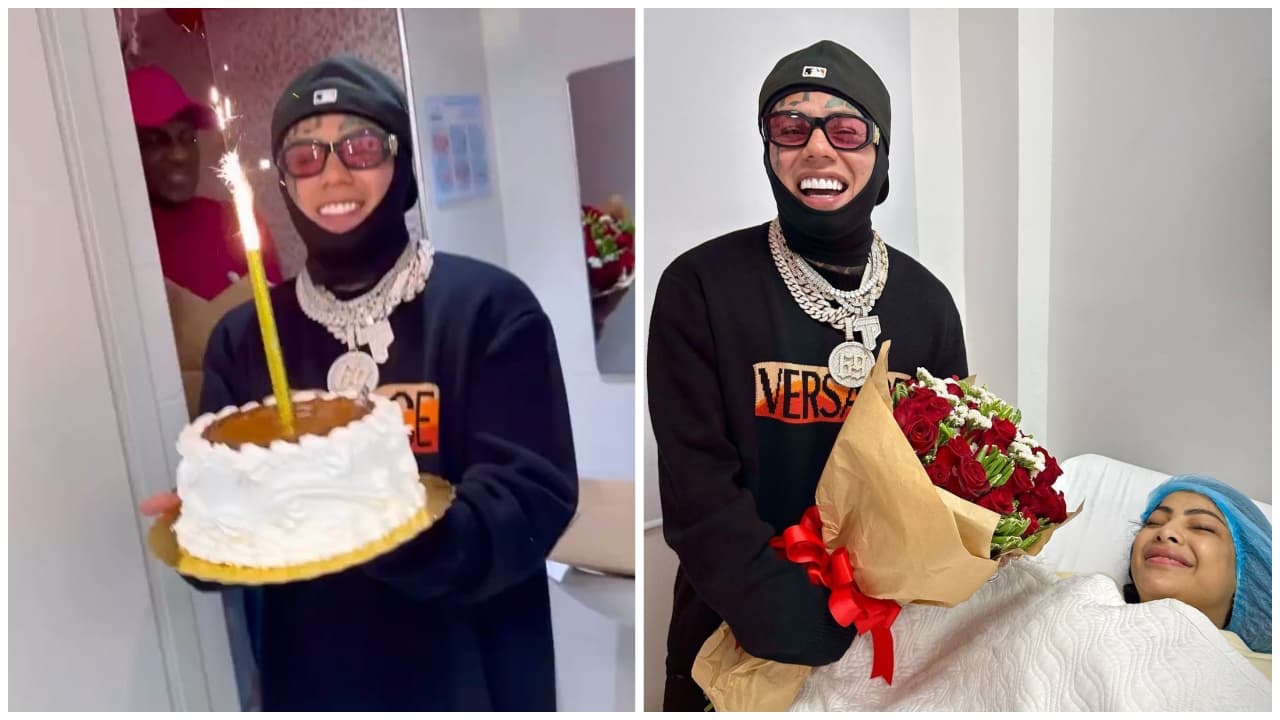 Tekashi 6ix9ine aplaude cirugía de Yailin en su cumpleaños y dice cómo quedó