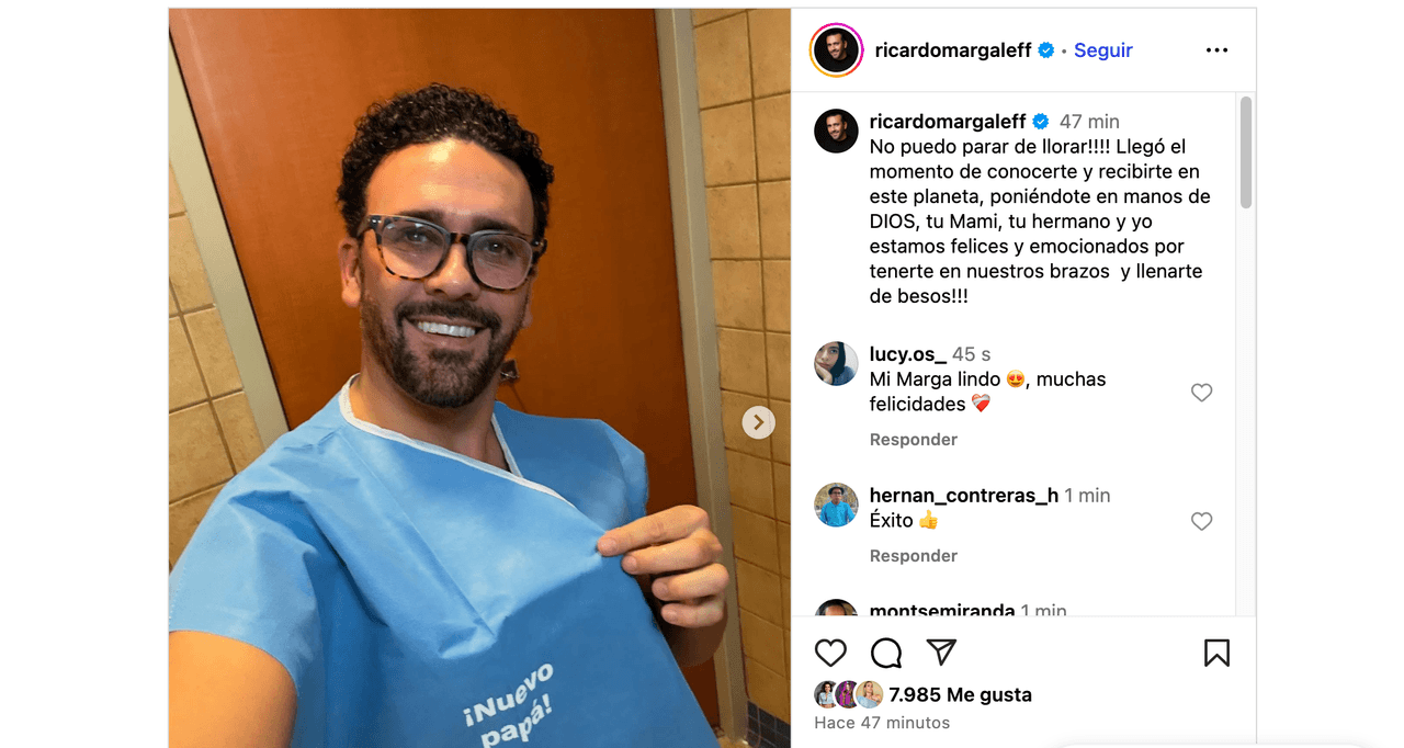 Conductor de La Casa de los Famosos México se convierte en papá: así anuncia el nacimiento de su hija