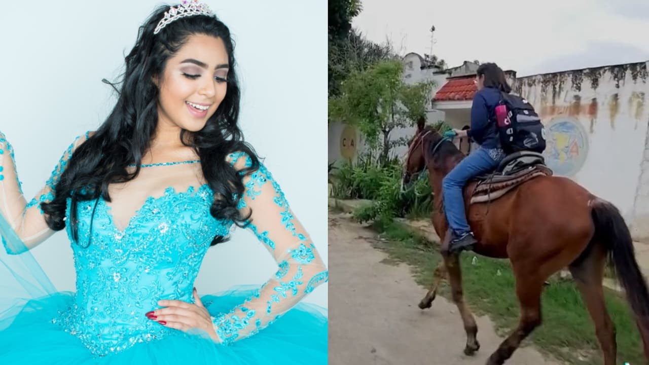 Quinceañera pide caballo para ir a la escuela en lugar de una fiesta: Su historia se hace viral